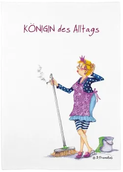 Geschirrtuch "Königin des Alltags"
